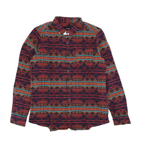 IRIEDAILY Camicia Manica Lunga Uomo Vintachi Shirt Navy/orange da uomo