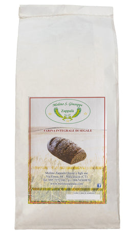1 Kg Farina di Segale integrale "Molino Zappala'"- Molino Zappalà