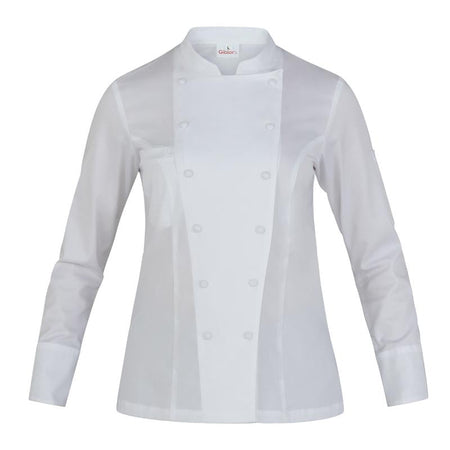 Giacca Aura Tencel® Bianca Giacca Cuoca No Stiro