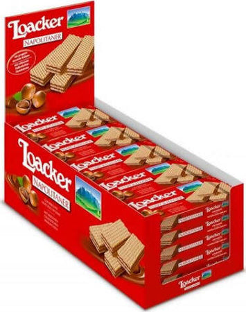 25 pezzi Wafer Napolitaner Loacker Wafer classici 45 gr, confezione 25 pz wafer Non solo alimenti - Albano Laziale, Commerciovirtuoso.it