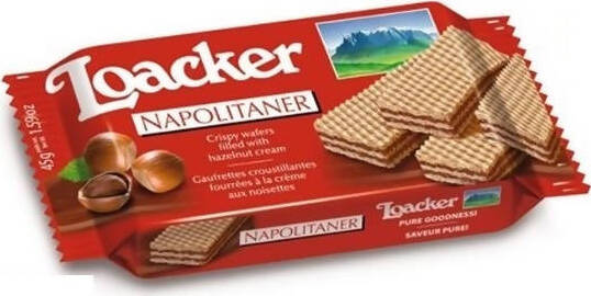 25 pezzi Wafer Napolitaner Loacker Wafer classici 45 gr, confezione 25 pz wafer Non solo alimenti - Albano Laziale, Commerciovirtuoso.it