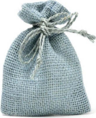 25-Sacchetti-Di-Juta-Azzurro-Per-Bomboniere-Confetti-Compleanni-Matrimonio