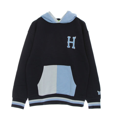 HUF Felpa Cappuccio Uomo Sideline P/o Hoodie Indigo da uomo