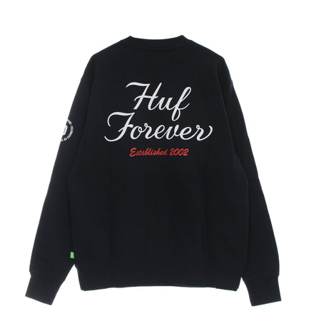HUF Felpa Girocollo Uomo Forever Crew Navy da uomo