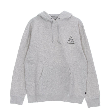 HUF Felpa Cappuccio Uomo Essentials Tt P/o Hoodie Athletic Heather da uomo