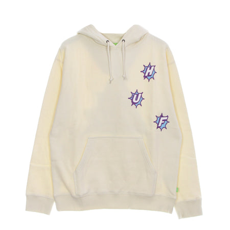 HUF Felpa Cappuccio Uomo Infinity Jemel P/o Hoodie Off White da uomo