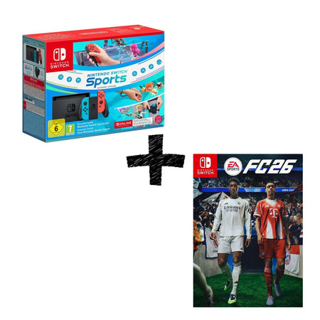 Switch Console 1.1 Neon Blue / Neon Red + Switch Sport + Fascia + 12 Mesi NSO+FC26