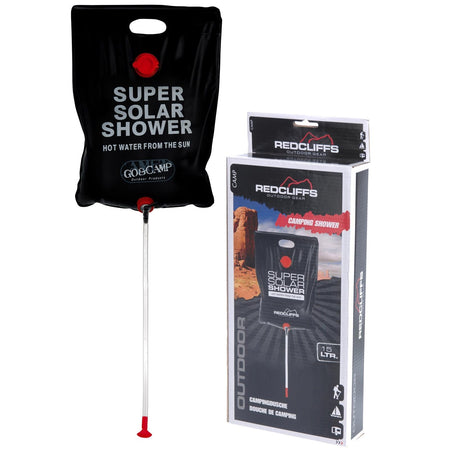 Sacco doccia doccetta solare a sacco da 15 lt per giardino da esterno redcliffs