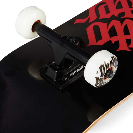 Skateboard GHETTOBLASTER LOGO BLK RED  8.125"