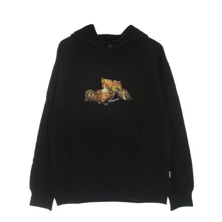 PROPAGANDA Felpa Leggera Cappuccio Uomo Fight Hoodie Black da uomo