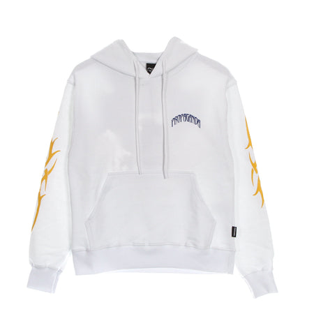 PROPAGANDA Felpa Leggera Cappuccio Uomo Eagle Hoodie White da uomo