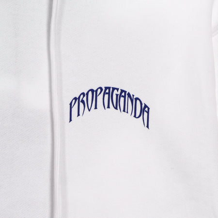 PROPAGANDA Felpa Leggera Cappuccio Uomo Eagle Hoodie White da uomo