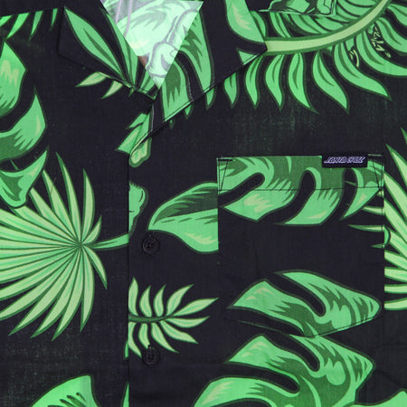 SANTA CRUZ Camicia Manica Corta Uomo Cabana Shirt Black da uomo