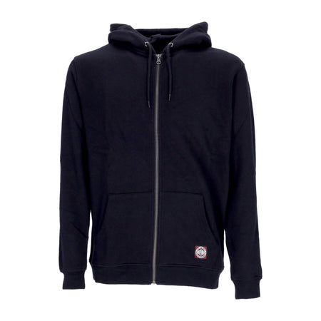 INDEPENDENT Felpa Cappuccio Zip Uomo Turn &burn Zip Hood Black da uomo