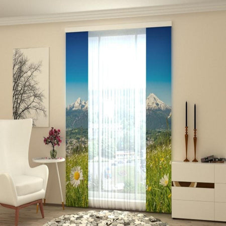 Set di 2 Tende a Pannello Alpi e Camomilla