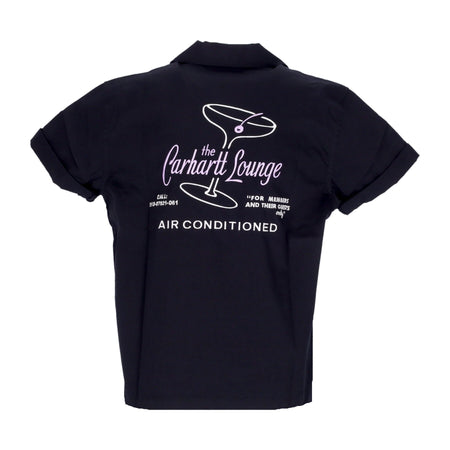 CARHARTT WIP Camicia Manica Corta Donna Lounge Shirt Black da donna