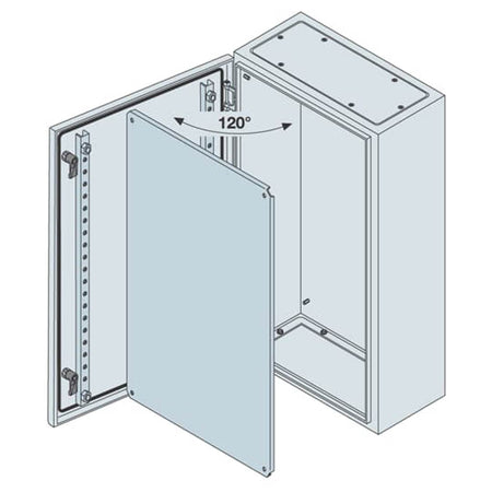 Cassetta verniciata 7035 H1200X800X300 SR2 porta cieca Abb