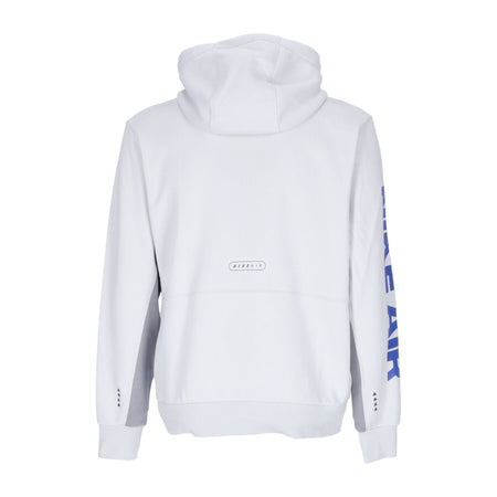 Nike Felpa Cappuccio Uomo Air Basketball Pullover Hoodie Photon Dust/particle Grey/hyper Royal da uomo