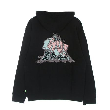 HUF Felpa Cappuccio Uomo Quake Tt P/o Hoodie Black da uomo
