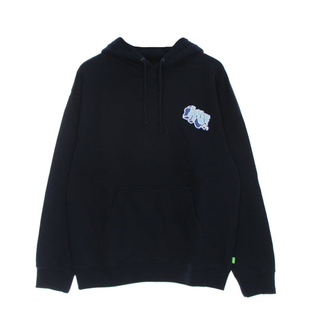 HUF Felpa Cappuccio Uomo Quake Tt P/o Hoodie Navy da uomo