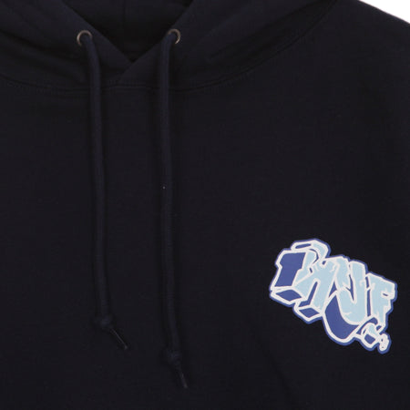 HUF Felpa Cappuccio Uomo Quake Tt P/o Hoodie Navy da uomo