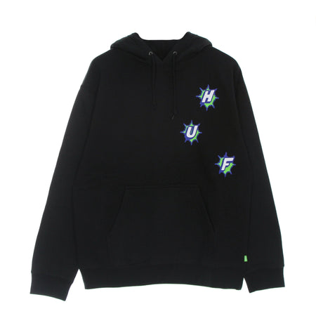 HUF Felpa Cappuccio Uomo Infinity Jemel P/o Hoodie Black da uomo