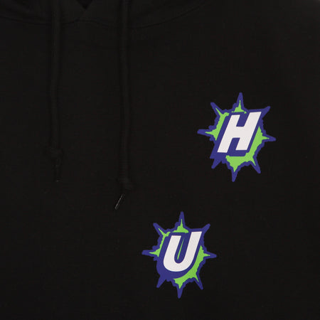 HUF Felpa Cappuccio Uomo Infinity Jemel P/o Hoodie Black da uomo
