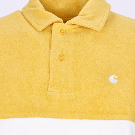 CARHARTT WIP Polo Manica Corta Uomo Bayley Polo Popsicle/white da uomo