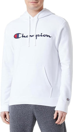 Champion Legacy Icons - Heavy Spring Terry Felpa con Cappuccio, Bianco, Uomo