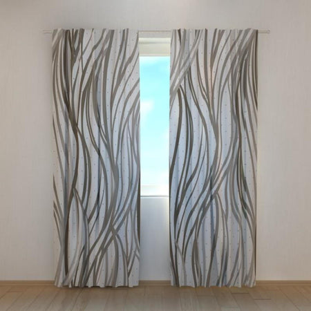 Foto Tende Onde Grigie Astratte