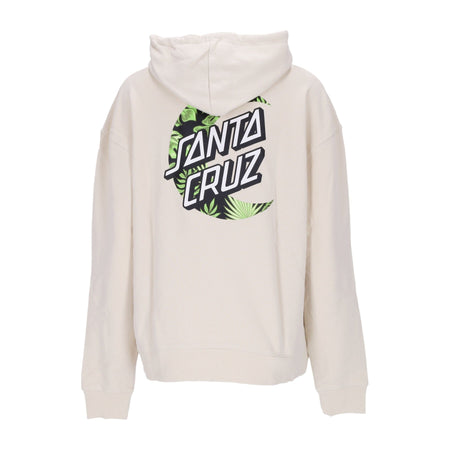 SANTA CRUZ Felpa Leggera Cappuccio Uomo Cabana Moon Dot Hood Off White da uomo