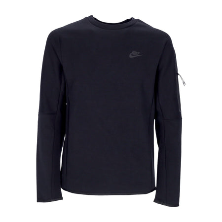 Nike Felpa Leggera Girocollo Uomo Sportswear Tech Fleece Black/black da uomo