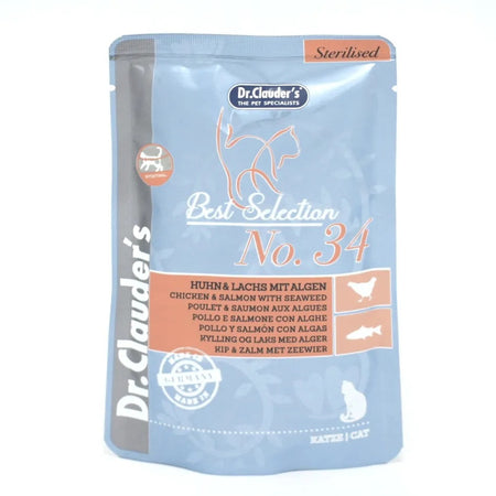 Dr. Clauder's Best Selection - 34 pollo e salmone con Alga Spirulina 85GR