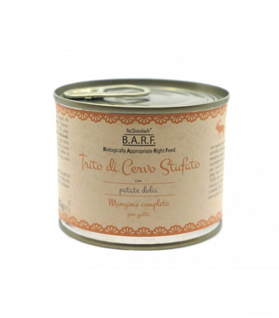 Dr.Clauder's Barf Menu Completo Gatto Trito Di Cervo Con Patate Dolci 200 Gr