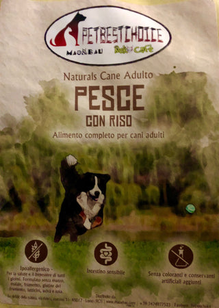PETBESTCHOICE NATURAL ADULT PESCE BIANCO E RISO