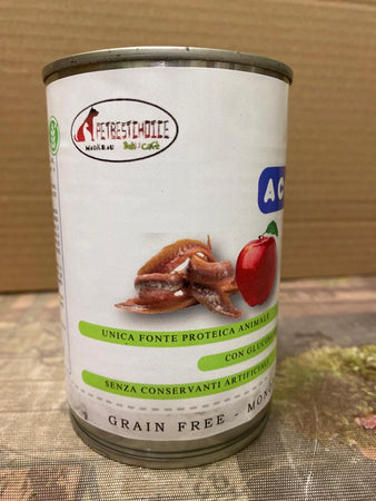 PetbestChoice Umido Alta Energia ACCIUGHE MELA GLUCOSAMINA & CONDROITINA gr400