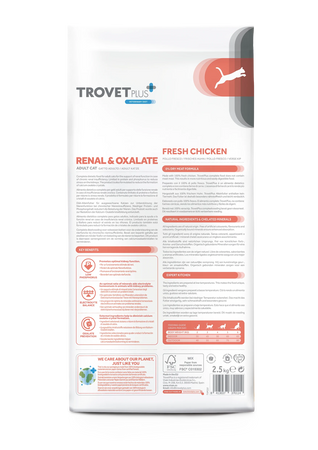 TROVET PLUS Renal & Oxalate Pollo Fresco Kg1,2