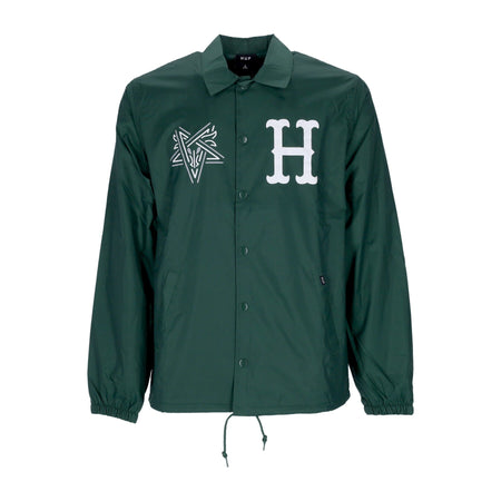HUF Giacca Coach Jacket Uomo Split Coaches Jacket X Thrasher Black da uomo