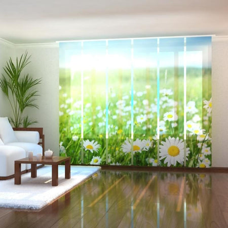 Set di 6 Tende a Pannello Camomille della Provenza