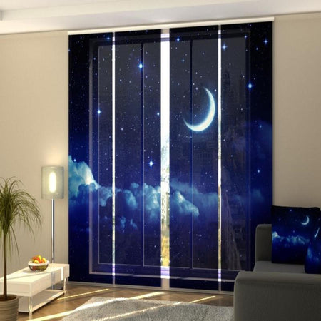 Tende a Pannello Cascate Luna e Nuvole