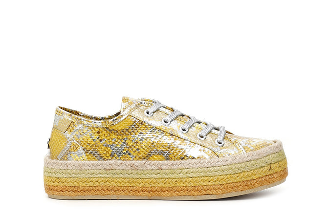 SNEAKERS FASCIA CORDA DEGRADE' CON TOMAIA PITONATA