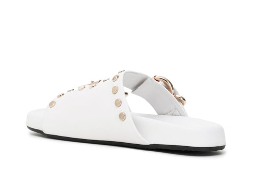 CIABATTE 2 FIBBIE IN PELLE