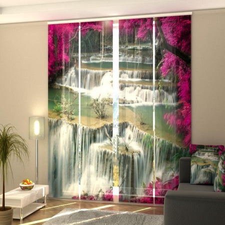 Tende a Pannello Fiori e Cascata