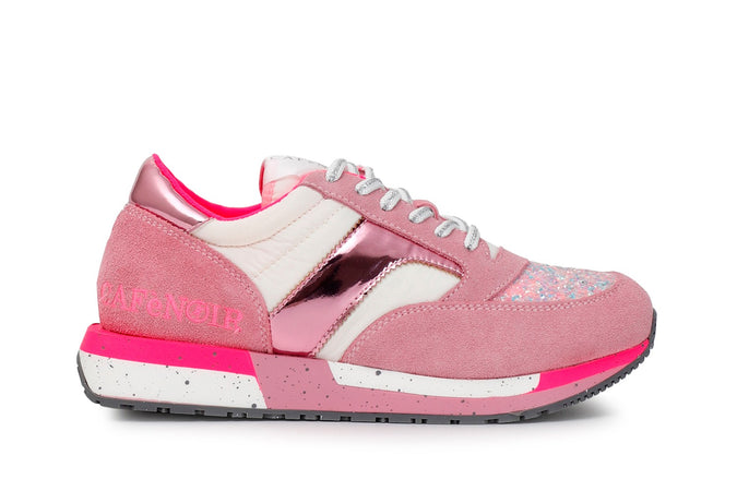 SNEAKER IN PELLE SCAMOSCIATA E TESSUTO