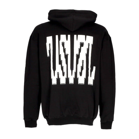 USUAL Felpa Cappuccio Uomo Digi Hoodie Black da uomo