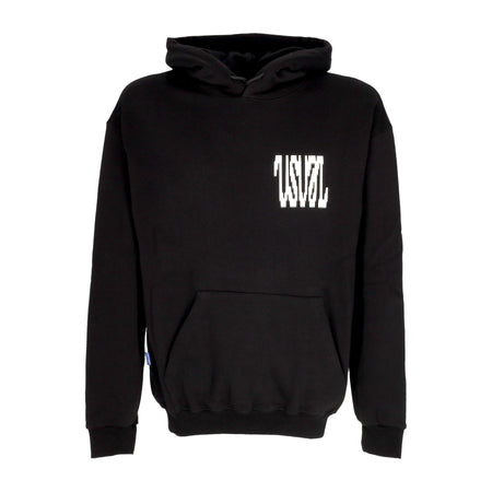 USUAL Felpa Cappuccio Uomo Digi Hoodie Black da uomo