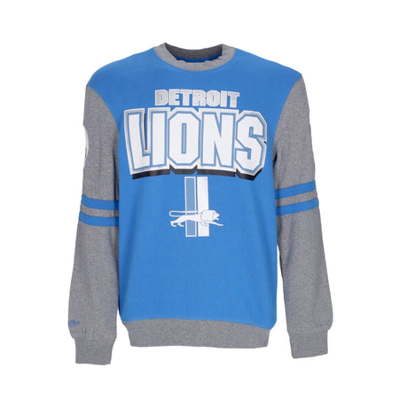 MITCHELL & NESS Felpa Girocollo Uomo Nfl All Over Crew 2.0 Detlio Original Team Colors da uomo