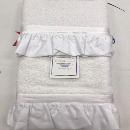 Set Spugna 1 1 Botticelli Home in puro Cotone Rouches