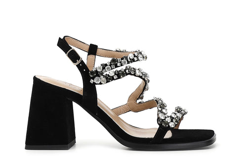 SANDALO GIOIELLO IN PELLE SCAMOSCIATA