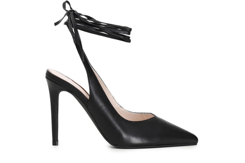 DECOLLETE IN PELLE APERTE DIETRO CON SCHIAVA